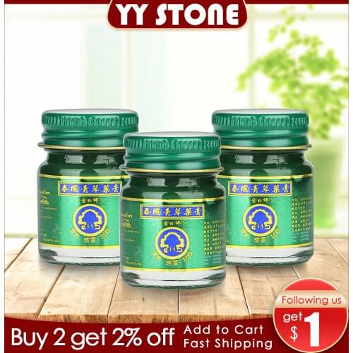 Thailand Tiger Balm Refresh Skin Care Herbal Cream Dizziness Headache Treatment Thai Pain Mosquito relieve itching