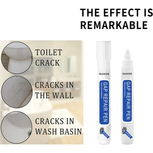 1PCS Home Tile Repair Pen Gap Special Beauty Seam Tile Floor Tile Repair Pen Anti Mould Beauty White Grout Marker Household Tool