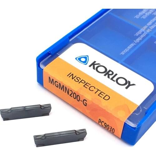 10pcs MGMN200 G PC9030 2mm Grooving Carbide Inserts Lathe Cutter Turning Tool Parting and Grooving Tool Parting Off CNC Tool
