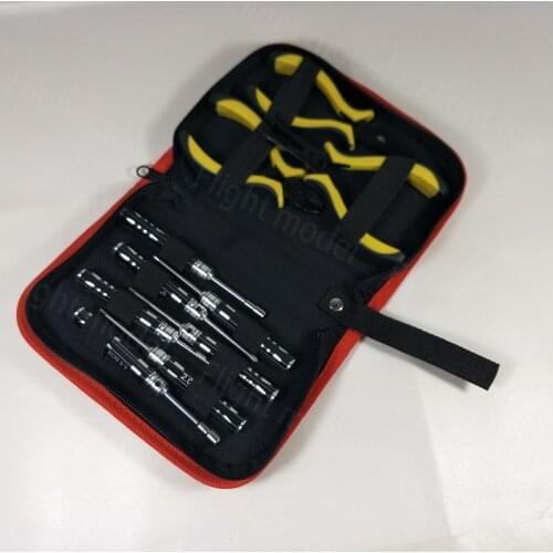10pcs RC Tool Kit Set Screwdriver Hexagon Socker Piler With Carrying Case For RC Model