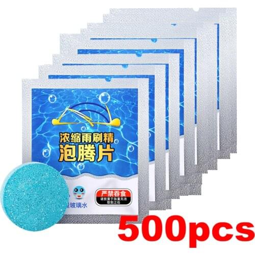 100/200/500Pcs Car Windshield Glass Solid Cleaner Solid Wiper Washer Auto Window Cleaning Fine Seminoma Wiper Car Accessories