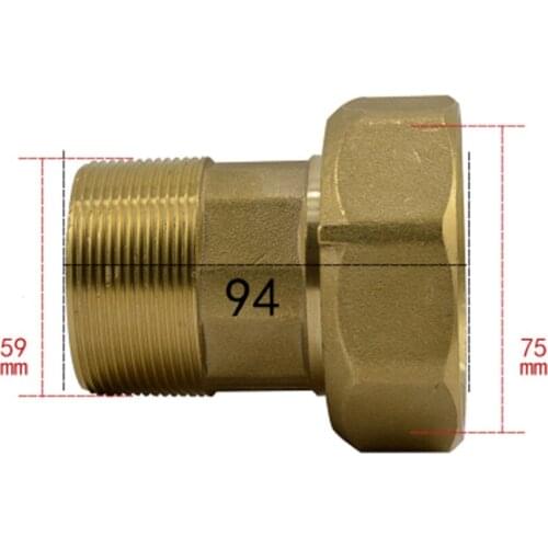 2-1/2" BSP Female To 2" BSP Male Brass Union Pipe Fitting Water Gas Oil For Water Meter