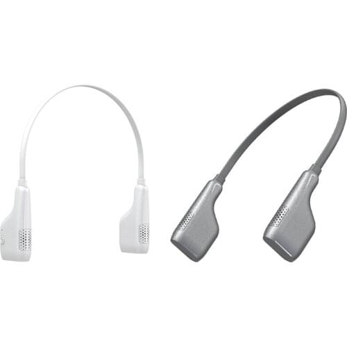 2 Pcs Mini Portable USB Hanging Neck Air Purifier Wearable Hands-Free Negative Ion Air Cleaner Low Noise Grey & White