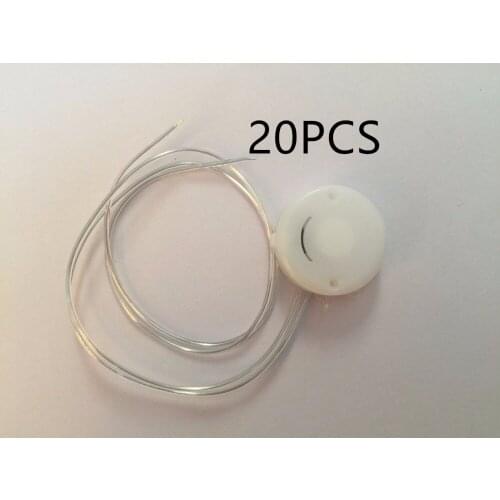 20PCS 2x3V CR2032 Coin Cell Button Battery Holder Case white Wire Lead With ON/OFF Switch