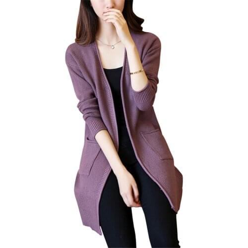 2020 Autumn Winter Cardigan Sweater Women Knitted Coat Womens Sweater Feminine Clothes Long Sleeve Casual Jacket Female Tops