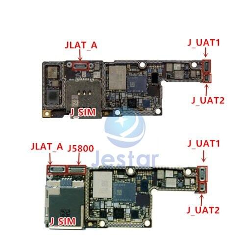 5pcs/lot JLAT_A J_UAT1 J_UAT2 J_SIM J5800 FPC connector for iphone xs xs-max on board