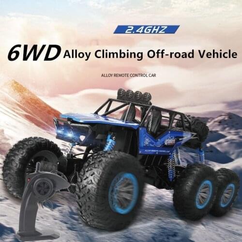 60CM 6WD RC Off-road Vehicle 360 Degree Overturning Wall Slope Climbing Independent Shock Absorber 40Mins Endurance Alloy RC Car