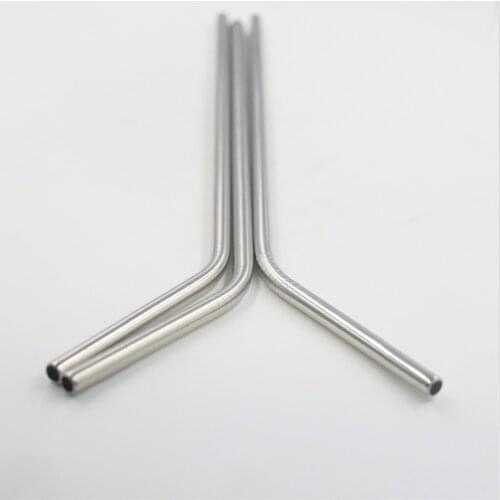 8 pcs Drinking Straw Stainless Steel Reusable With 3 pcs Cleaner Brush Bar Accessories Metal Straw Cocktail Kit Kit