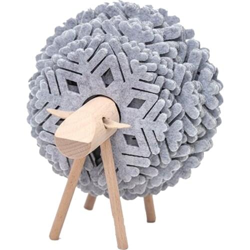Sheep Shape Anti Slip Cup Pads Coasters Insulated Round Felt Cup Mats Japan Style Creative Home Office Decor