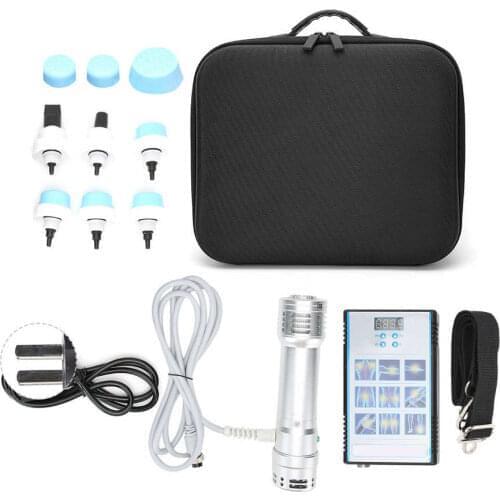 ED Treatment Therapy Machine Silver Fascia Gun Vibration Pain Therapy Instrument Shockwave Physiotherapy Instrument Relax