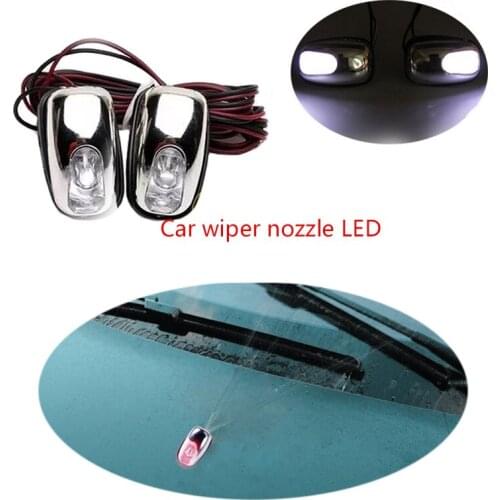 Car Warning LED Light Wiper Nozzle Spout Washer For Chevrolet Cruze Aveo Captiva Lacetti TRAX Sail Lada Granta Kalina Priora