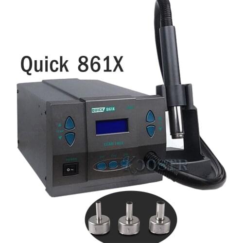 Quick 861X Intelligent digital display 1300W High Power Heat Gun Rework Hot Air Gun Desoldering Station Soldering Station