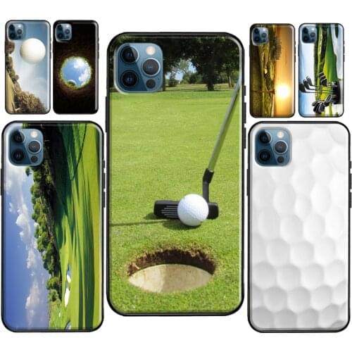 Sport Golf Ball Course Field Case For iPhone XR X XS Max SE 2020 6S 8 7 Plus Coque For iPhone 12 mini 11 Pro Max