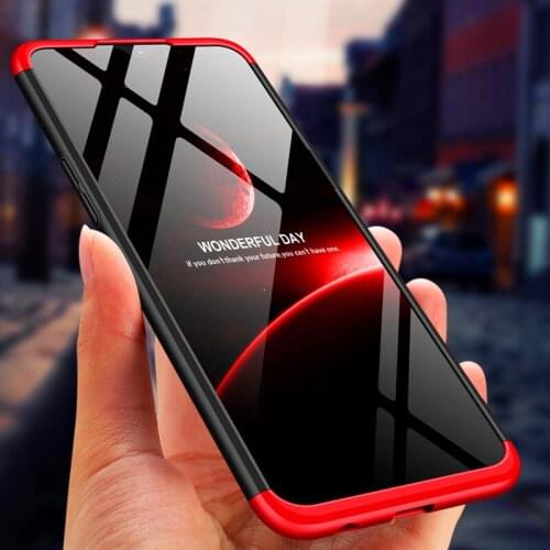 Oppo Realme 5 RMX1911 Case 360 Degree Full Protected Hard Matte Cover Realme5 Case for Oppo Realme 5 Pro Phone Bags with Film