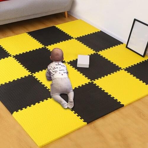 Baby EVA Foam Puzzle Play Mat For Children Climbing Pads Blue And White Tiles Toys Carpets Soft Household Outdoor Playmats