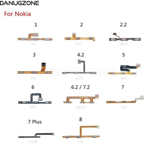 Power Button Switch Volume Button Mute On / Off Flex Cable For Nokia 7 Plus 8 6.2 6 5 4.2 3 2.2 2 1
