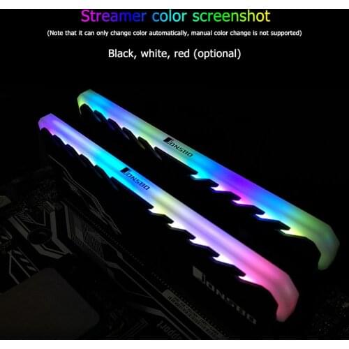 Durable RGB Desktop PC RAM Heatsink Practical Multi-functional Classic Heat Sink Spreader for DDR DDR3 DDR4 Memory Cooling