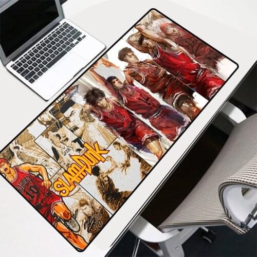 Slam Dunk Anime RGB Mouse Pad High Quality Dragon Logo HD Printed Game Mousepad Free Shipping Large Colorful Durable Table Mat