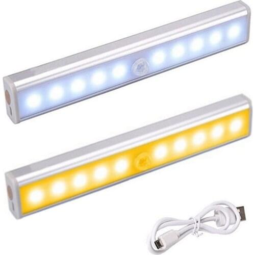 Cupboard Wardrobe Bed Lamp PIR LED Motion Sensor Light LED Under Cabinet Night Light For Closet Stairs Kitchen Home Lighting