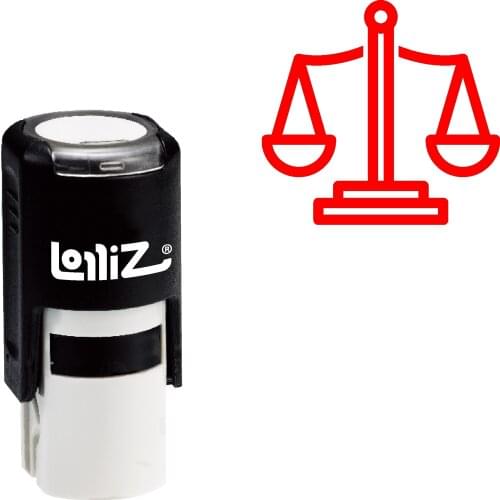 LolliZ Greek Astrology Symbol - Libra (The Scales) Self-Inking Rubber Stamp
