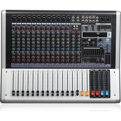 Mixing console recorder 48 V phantom power monitor AUX effect path 8-16 channel audio mixer USB 99 DSP effects KCi