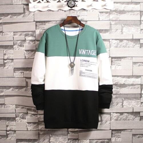 EL BARCO Print Stripe Cotton Hoodies Men Sweatshirt Spring Hip Hop Male Tops Shirt Soft Black Blue Jackets Harajuku White Coats