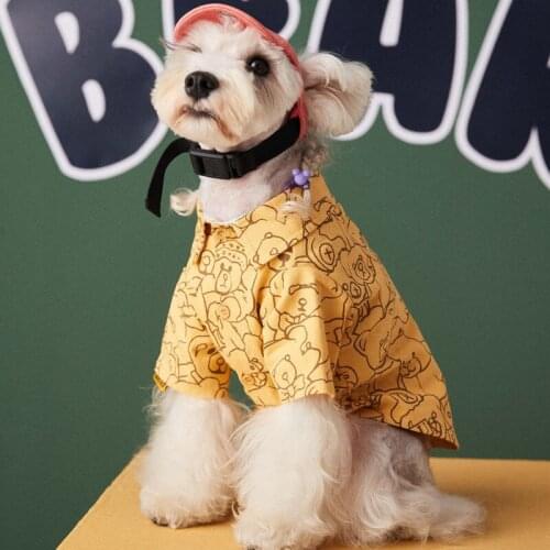 Lovely Pet Dog Shirt for Small Medium Dogs Autumn New Arrival Dog Shirts Fashion Puppy Schnauzer Pug Clothes Dogs Pets Costume