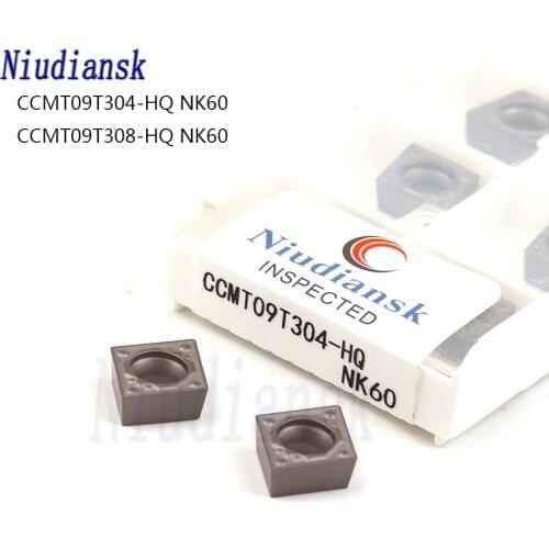 CCMT09T304 HQ NK60 CCMT09T308 HQ NK60 Cermet material Carbide inserts CNC lathe tools Suitable for steel cutting Turning inserts