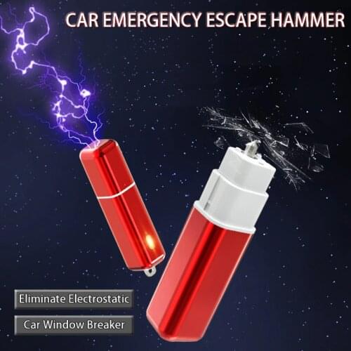 Mini Portable Car Safery Hammer Emergency Window Breaker Escape In Water Keychain Outdoor Survival EDC Tool Self Defense Gift