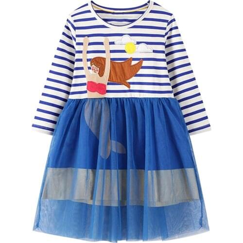 Girl Casual Dress Winter Long Sleeve Cotton Active Playwear Basic Tunic Outfit Dresses Long Sleeved Dress