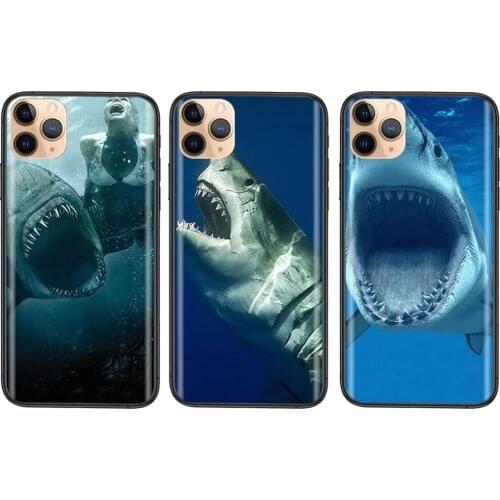 Discount Online For Xiaomi Mi 10 11 9 10T Pro Lite Ultra Poco X3 F3 NFC CC9 Pro Great White Shark Soft Mobile Phone Bags