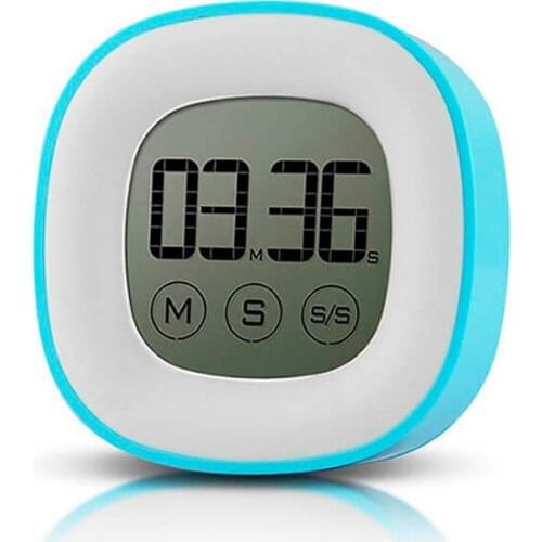 Smart Touch Screen LCD Display Magnetic Digital Kitchen Countdown Egg Timer Small Digital Oven Alarm Timer
