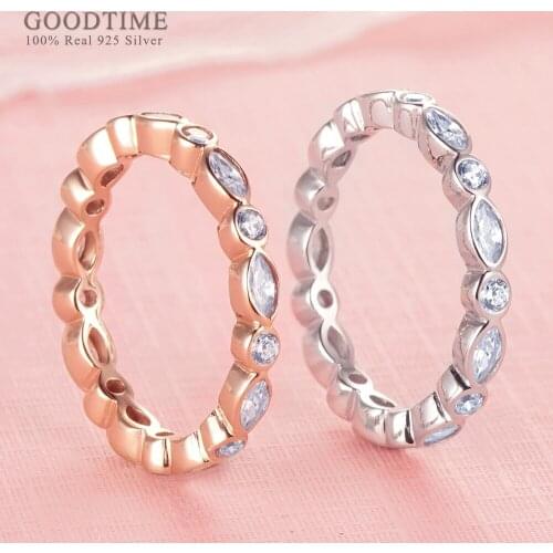 Women Engagement Ring 925 Sterling SilverRing Luxury Zircon Bride Rings For Wedding Party Jewelry Accessories Gift