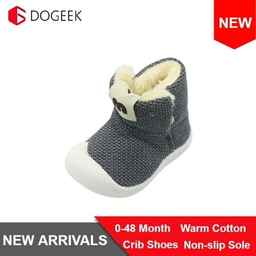 Winter Baby Booties Newborn Lovely Warm Boots Boy Girl Winter Toddler First Walkers Cotton Soft Anti-slip Infant Crib Shoes