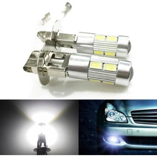 1pc 12V LED Bulb H3 10-SMD 5630 Headlight Kit High Beam Bulb Car Driving Fog Light White