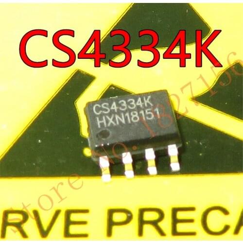 1pcs CS4334-KSZ CRYSTAL CS4334K CS4334 SOP-8 8-Pin, 24-Bit, 96 kHz Stereo D/A Converter