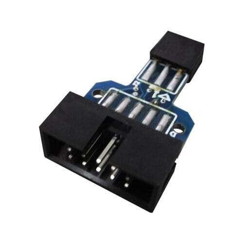 10PCS/lot 10 Pin to 6 Pin Adapter Board for AVRISP MKII USBASP STK500 High Quality