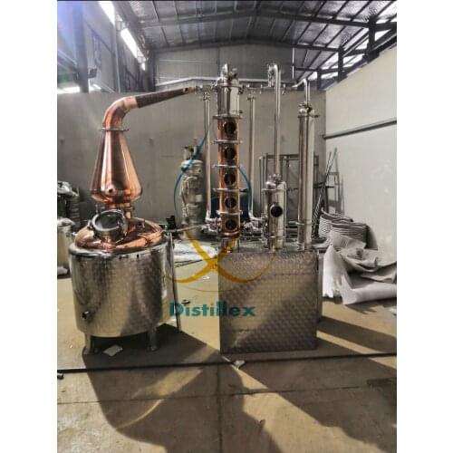 250L Moonshine still steam jacket copper boiler and 6" column Copper bubble plates, Moonshine Still