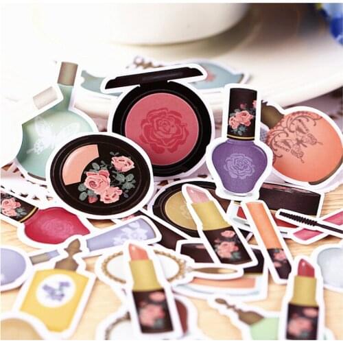 38pcs Creative kawaii Self-made Retro Beauty / Women Cosmetic Beautiful Stickers /Decorative Sticker /DIY Craft Photo Albu