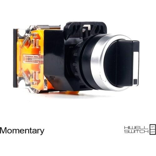 5 PCS Push button switch Short handle 3-Position Latching OR Momentary Waterproof IP65 LA115-B8-11X