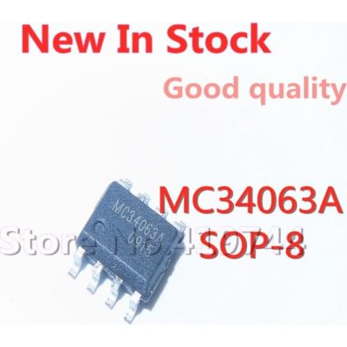 5PCS/LOT MC34063A 34063 1.5A 35V SOP-8 voltage regulator switch/DC-DC MC34063ADR2G SOP8 In Stock new original