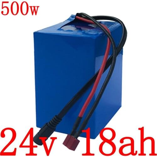 250W 350W 500W 24V 18AH lithium Ebike Battery 24V 15Ah 18Ah lithium electric bicycle battery with 20A BMS and 29.4V 2A charger