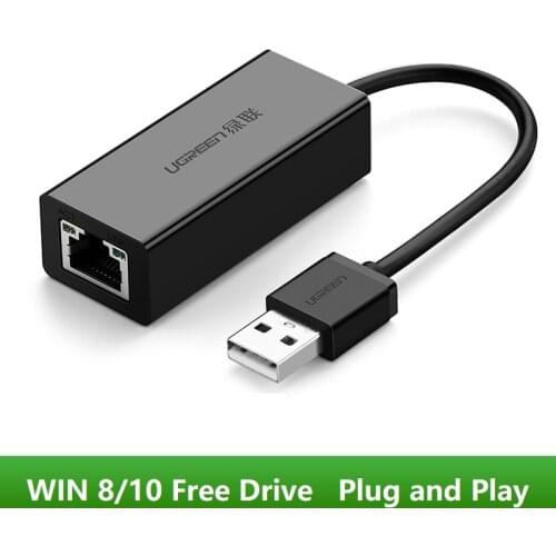 USB 2.0 100Mbps Ethernet Adapter 10/100 Mbps USB 2.0 to RJ45 Lan Network Card for Mac OS PC Laptop Win 7 8 10 XP USB Ethernet