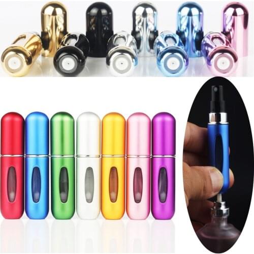 5ml Travel Accessories organizer Mini Refillable Perfume Bottle Canned Air Spray Bottom Pump Perfume Atomization for Travel need