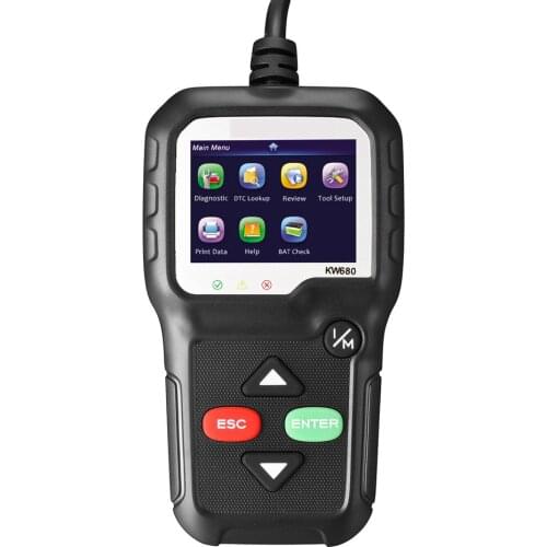 Automobile inspection tool KW680 car fault diagnosis scanner scanner computer driving computer eight languages