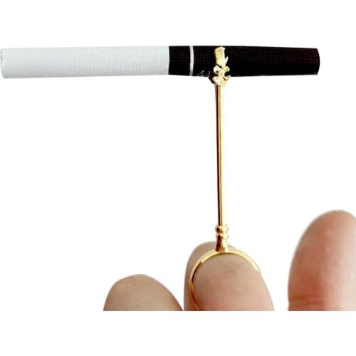 Personality Smoking Accessory Metal Ring Holder Practical Portable Cigarettes Holder Clamp Finger Hand Charm Cigarette Clip Gift