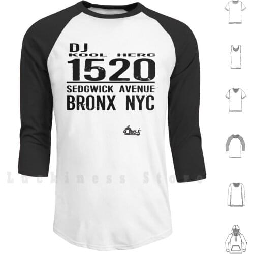 Dj Kool Herc Sedgwick Avenue [ Blk ] Hoodies Long Sleeve Dj Kool Herc Kool Herc Originators