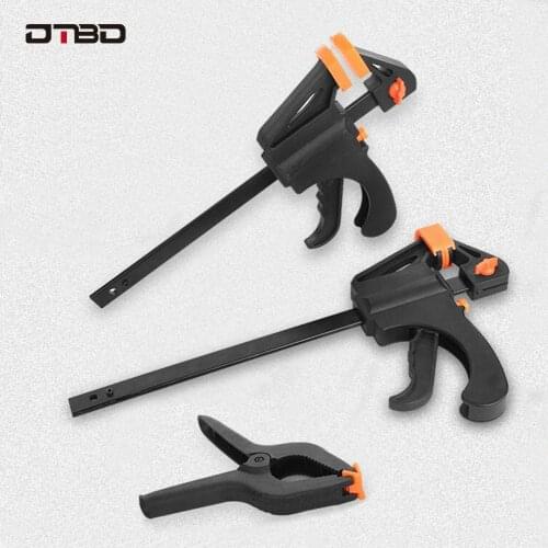 DTBD A-Shaped Clamp Ratchet Rod Clamp Quick Release Heavy-Duty Rod Clamp Reverse Clamping For Woodworking Work Spring Clamp Set