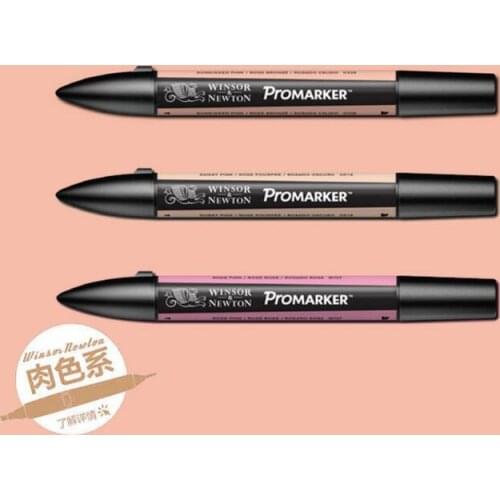 Winsor & Newton Promarker Twin Tip Graphic Marker Pens Skin Colors