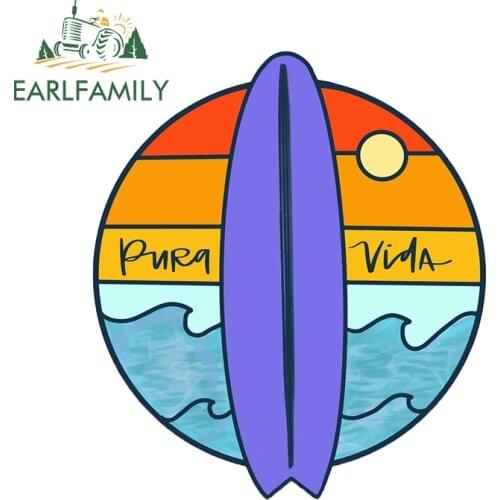 EARLFAMILY 13cm x 11.4cm for Surf Pure Vita Car Stickers and Decals JDM Accessories DIY Custom Printing Waterproof Window Decor